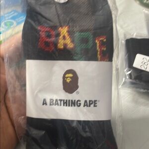 Men's Black  Designer Socks bape